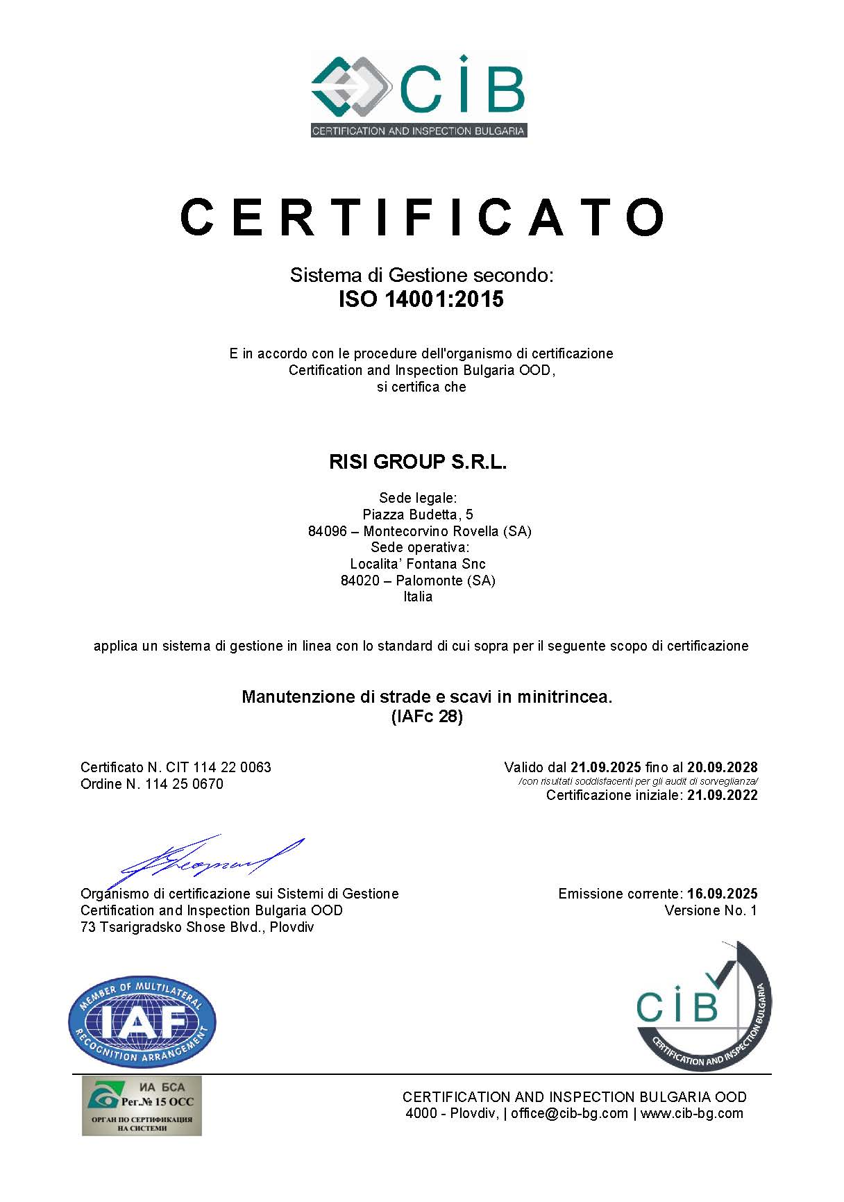 ISO 14001:2015